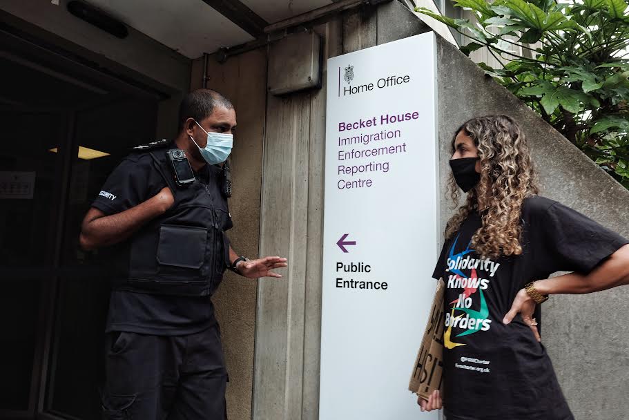 Campaigners Picket Immigration Enforcement Centre To Protest Against Treatment Of Migrants