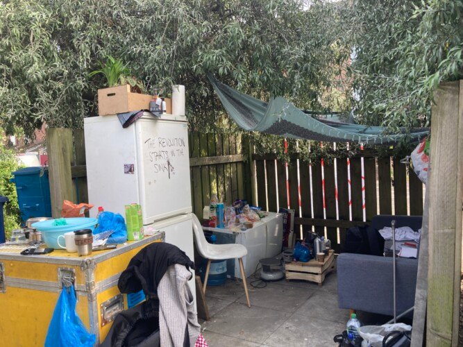 Squatters ‘priced Out’ Of Rental Market Camping Outside Abandoned Care ...