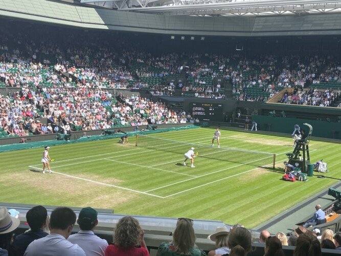 Action from the match Picture by Paul Lagan