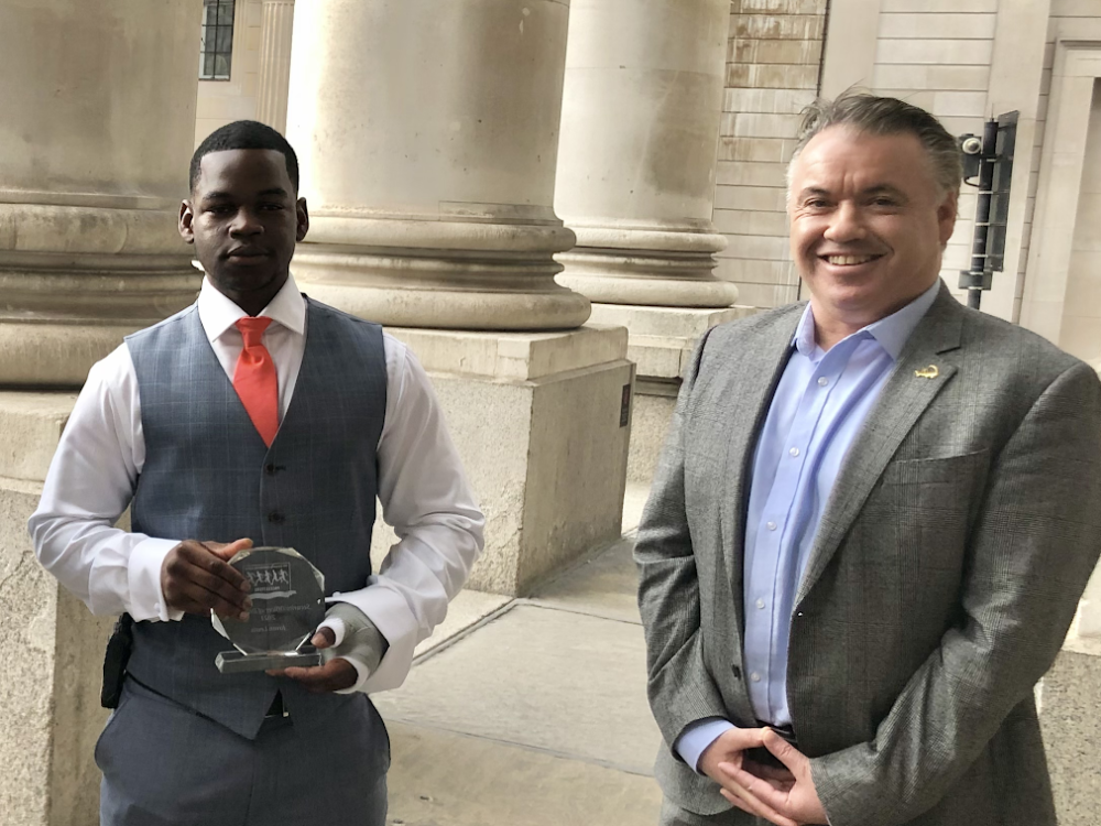 Croydon security officer honoured with prestigious award for keeping