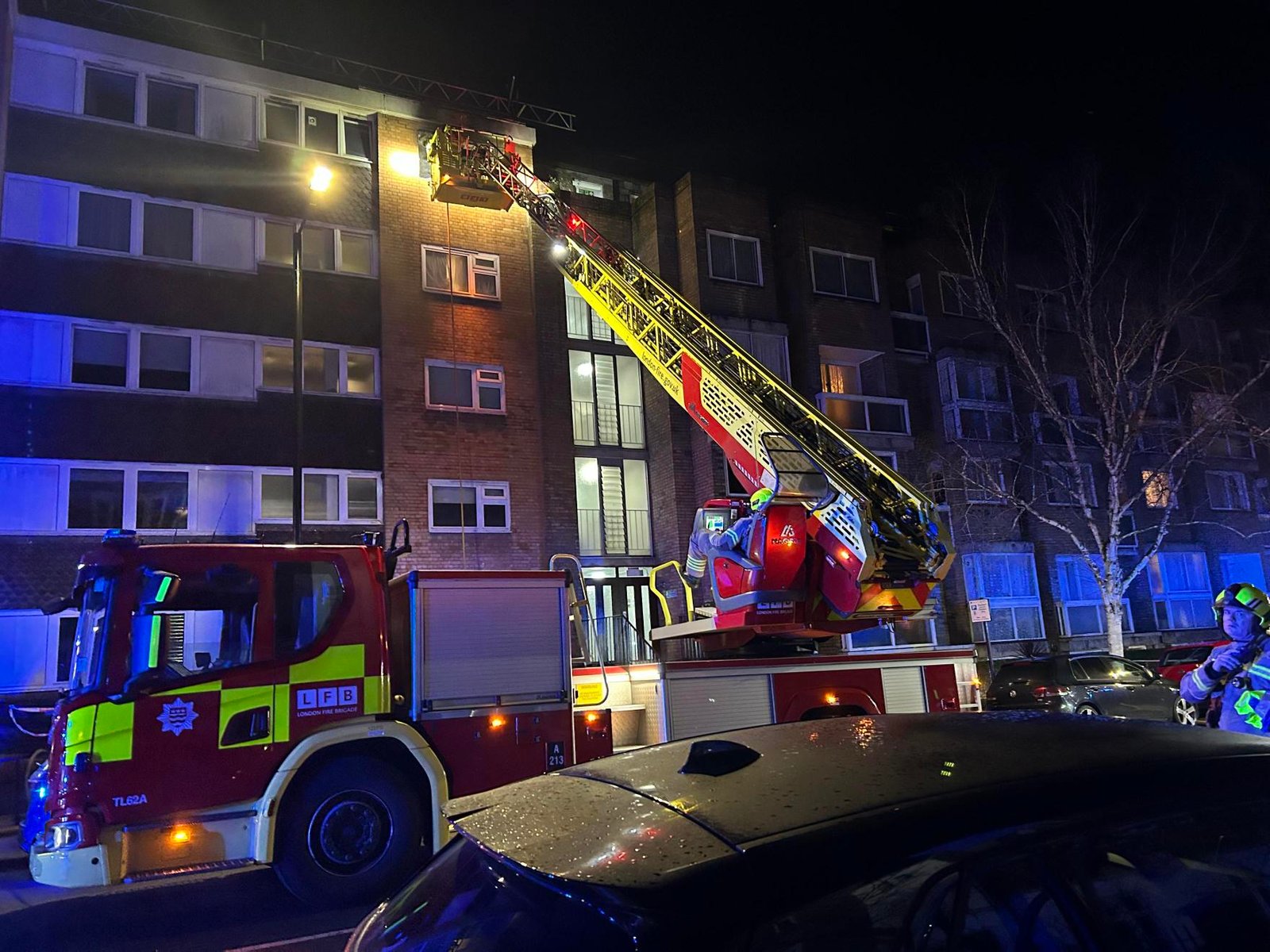 Candle Blaze Engulfs Flat in Royal Oak London UK Wednesday Night