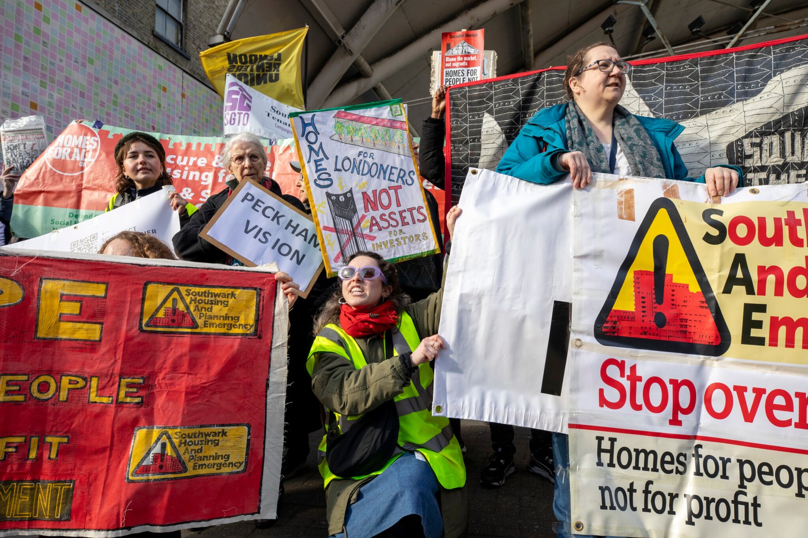 Hundreds Protest Overdevelopment and Affordable Housing Shortage